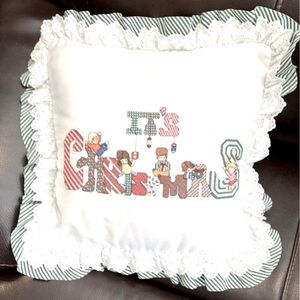 “It’s Christmas” Holiday Pillow 17.5” Square